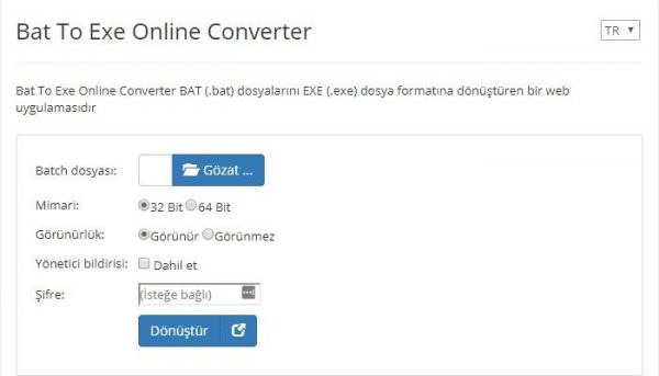 bat to exe converter online